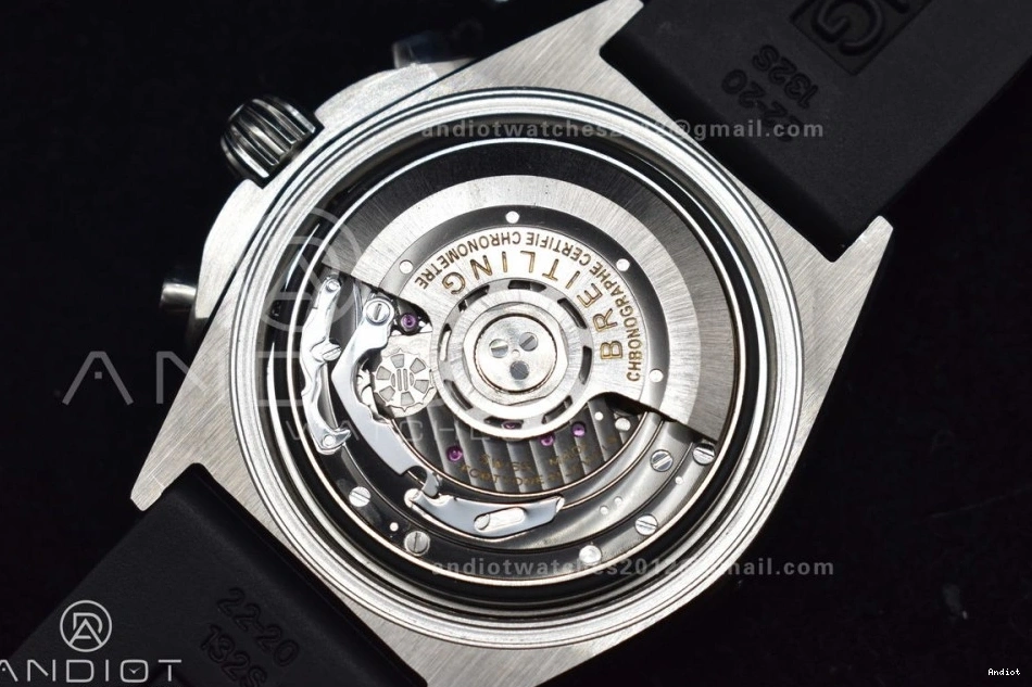 1:1 A7750 43mm Best SS L-Black Wht Version B01 LE Chrono Navitimer BLS 0801